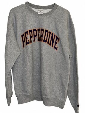 Pepperdine Gray Champion Sweatshirt Adult M